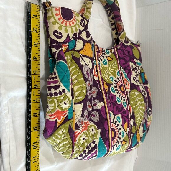 Vera Bradley Glenna Satchel Color Multi-Color Pattern Carnaby Preowned - Picture 9 of 10